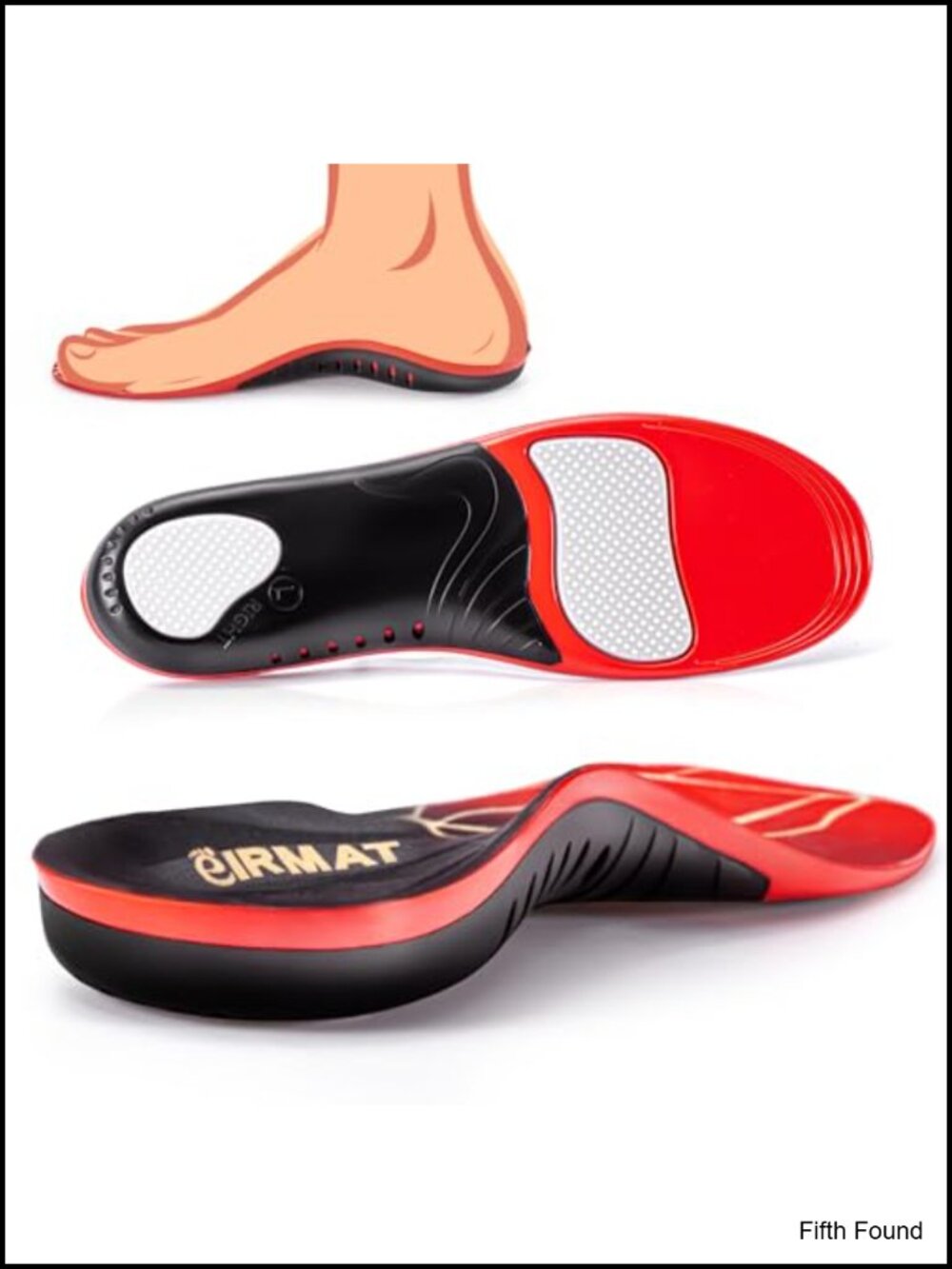 Plantar Fasciitis Insoles High Arch Support Orthotic Men Women Large